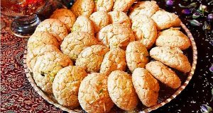 طرز تهیه شیرینی نارگیلی خوشمزه و پفکی به روش بازاری ، دستور پخت شیرینی نارگیلی خانگی ، shirini nargili