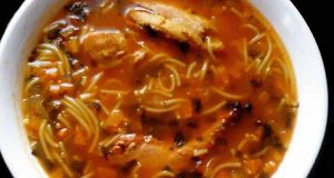 طرز تهیه سوپ ورمیشل بسیار خوشمزه و مجلسی با مرغ برای 4 نفر ، دستور پخت سوپ ورمیشل بدون مرغ نواب ابراهیمی با عدس و جو، soap vermishel