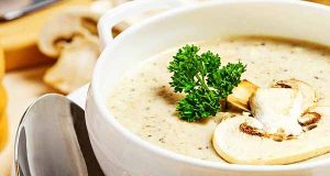 طرز تهیه سوپ قارچ و مرغ با شیر و خامه ، دستور پخت سوپ قارچ خوشمزه با مرغ و شیر ، مواد لازم سوپ قارچ رستورانی ، soup gharch