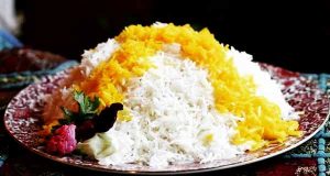 طرز تهیه برنج آبکش, دستور پخت برنج آبکش برای 4 نفر، نحوه خیساندن و پختن برنج با زعفران و زرشک، berenj abkesh
