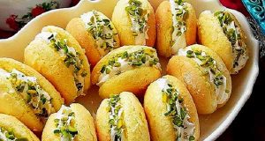 طرز تهیه و دستور پخت شیرینی لطیفه خامه ای خوشمزه و مجلسی در فر و بدون فر