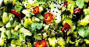 سالاد کرفس و گشنیز، طرز تهیه و درست کردن سالاد کرفس و گشنیز خوشمزه و مجلسی در منزل، salad-karafs-va-geshniz