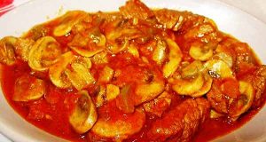 خورش قارچ و گوشت ، طرز تهیه و پخت خورش قارچ و گوشت خوشمزه و مجلسی برای 4 نفر ، khoresh gharch gosht