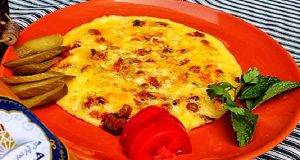 املت سیب زمینی, طرز تهیه و پخت املت سیب زمینی خوشمزه و مجلسی در منزل برای 2 و 3 نفر ، omelet-sibzamini