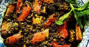 خورش ریواس ، طرز تهیه و پخت خورش ریواس خوشمزه و مجلسی جاافتاده در منزل به صورت تصویری با گوشت مرغ و قرمز ، khoresh rivas