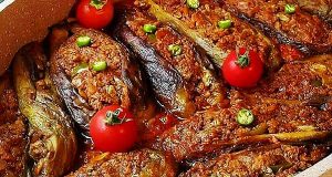 بادمجان شکم پر ، آموزش کامل طرز تهیه و پخت بادمجان شکم پر خوشمزه و مجلسی در منزل مرحله به مرحله ، bademjan shekam por