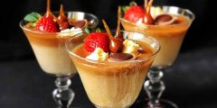 طرز تهیه پودینگ کاراملی فندقی خوشمزه و مجلسی