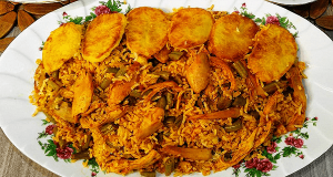 طرز تهیه لوبیا پلو با مرغ بسیار خوشمزه و مجلسی رستورانی