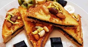 طرز تهیه فرنچ تست شکلاتی خوشمزه و خوش طعم خانگی در منزل