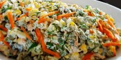 طرز تهیه سالاد لوبیا سبز خوشمزه و فرانسوی با مرغ و قارچ