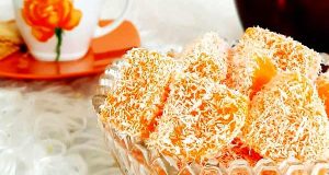 طرز تهیه لوکوم پرتقال خوشمزه و ترکیه ای ویژه شب یلدا، دستور تهیه لوکوم پرتقال خوشمزه و خانگی به روش ترکیه ای در منزل مرحله به مرحله