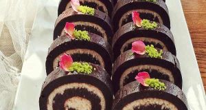 طرز تهیه رولت یخچالی خوشمزه با بیسکویت پتی بور ، دستور پخت رولت یخچالی بدون فر