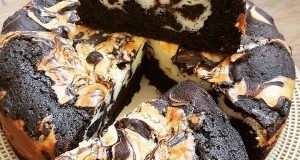 طرز تهیه کیک ماربلد برانیز خوشمزه و کافی شاپی در خانه ، دستور پخت کیک ماربلد برانیز مرحله به مرحله منزل