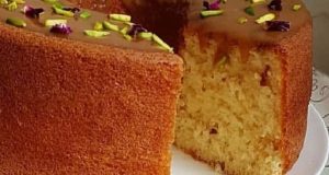 طرز تهیه کیک شیر داغ بدون کره خوشمزه و کاراملی ، دستور پخت کیک شیر داغ کاراملی مجلسی و خانگی