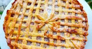 طرز تهیه تارت سیب دارچین خوشمزه و فرانسوی با طعم عالی ، دستور پخت تارت سیب و دارچین ساده بدون کره با روغن مایع و بدون فر شف طیبه و هانی شف رژیمی با خمیر هزارلا