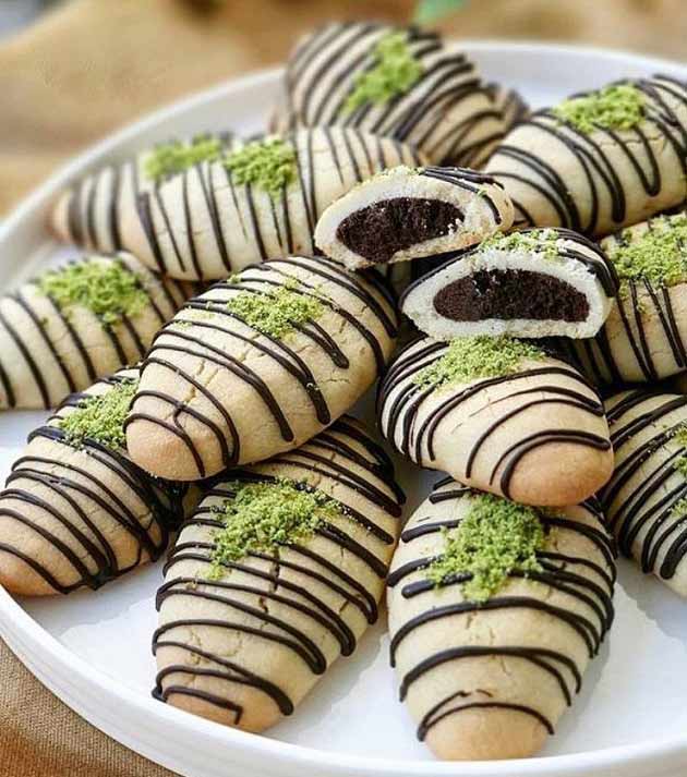 طرز تهیه کوکی کاکائویی بسیار خوشمزه و کافی شاپی مجلسی مرحله به مرحله، دستور تهیه کوکی کاکائویی در منزل و خانه