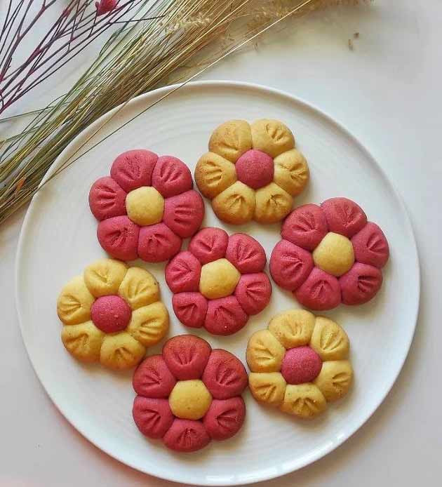 طرز تهیه کوکی رنگی بسیار خوشمزه با طعم عالی ، دستور پخت کوکی رنگی خوشمزه و مجلسی برای شب یلدا