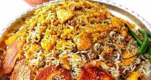 طرز تهیه پلو شوشتری بسیار خوشمزه و مجلسی با مرغ - 4 نفر ، دستور پخت پلو شوشتری با لوبیا چشم بلبلی در منزل مرحله به مرحله برای دو نفر 2 نفر