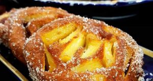 طرز تهیه رول سیب و دارچین شیرینی خوشمزه بدون فر