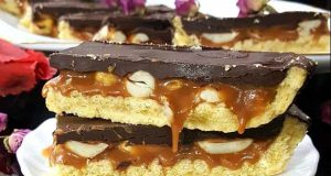 طرز تهیه تارت اسنیکرز خوشمزه و مجلسی به روش حرفه ای
