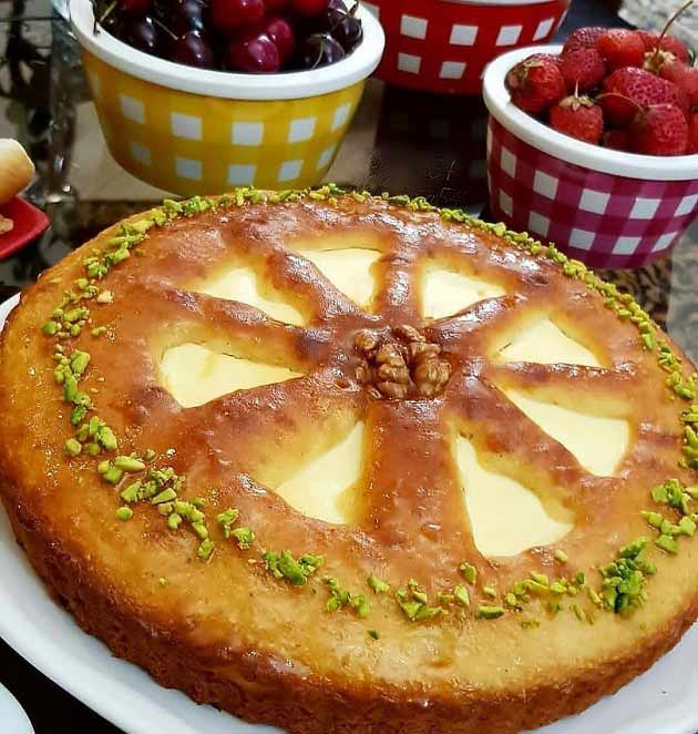 طرز تهیه کیک پنیری ساده و بسیار خوشمزه با طعم عالی ، دستور پخت کیک پنیر خانگی مرحله به مرحله تصویری