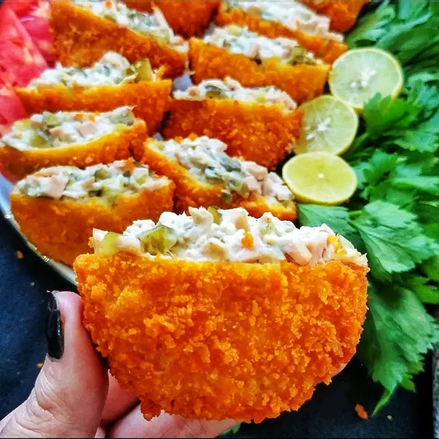 طرز تهیه جیب تاجر، یک فینگر فود خیلی خوشمزه و مجلسی با مرغ و نان تست