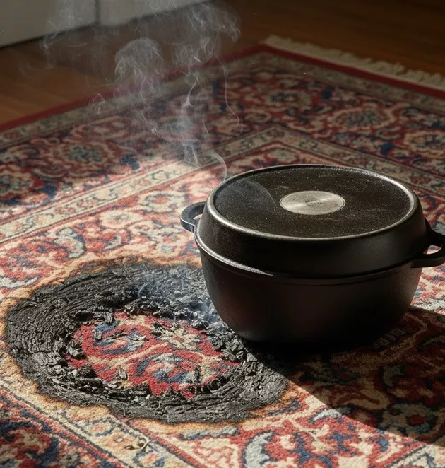تعبیر خواب سوختن فرش ابن سیرین و حضرت یوسف + با قابلمه، سیگار و زغال قلیون