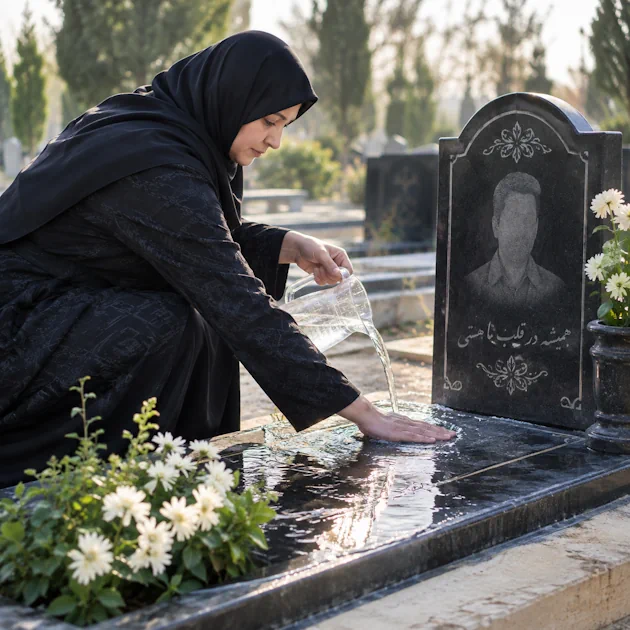 تعبیر خواب شستن قبر مرده و آب ریختن روی سنگ قبر پدر و مادر در قبرستان تعبیر خواب شستن قبر مرده و آب ریختن روی سنگ قبر پدر و مادر در قبرستان